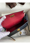 Hermes Kelly Mini II Sellier Tri-color Bag In Black/Blue Indigo/Red Calfskin Replica