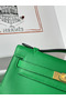 Hermes Kelly Pochette Handmade Bag In Bamboo Swift Calfskin Replica