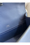 Hermes Kelly Pochette Handmade Bag In Blue Saphir Epsom Calfskin Replica