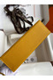 Hermes Kelly Pochette Handmade Bag In Jaune Ambre Epsom Calfskin Replica