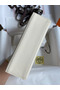 Hermes Kelly Pochette Handmade Bag In Nata Swift Calfskin Replica