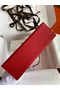 Hermes Kelly Pochette Handmade Bag In Red Epsom Calfskin Replica