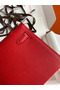 Hermes Kelly Pochette Handmade Bag In Red Epsom Calfskin Replica
