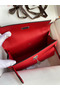 Hermes Kelly Pochette Handmade Bag In Red Epsom Calfskin Replica