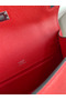 Hermes Kelly Pochette Handmade Bag In Red Epsom Calfskin Replica