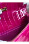 Hermes Kelly Pochette Handmade Bag In Rose Scheherazade Shiny Alligator Leather Replica