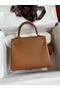 Hermes Kelly Retourne 25 Handmade Bag In Gold Clemence Leather Replica