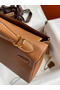 Hermes Kelly Retourne 25 Handmade Bag In Gold Clemence Leather Replica