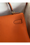 Hermes Kelly Retourne 32 Handmade Bag In Orange Clemence Leather Replica