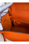 Hermes Kelly Retourne 32 Handmade Bag In Orange Clemence Leather Replica
