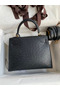 Hermes Kelly Sellier 25 Handmade Bag In Black Ostrich Leather Replica