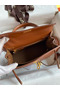 Hermes Kelly Sellier 25 Handmade Bag In Gold Barenia Calfskin Replica