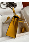 Hermes Kelly Sellier 25 Handmade Bag In Jaune Ambre Epsom Calfskin Replica