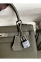 Hermes Kelly Sellier 25 Handmade Bag In Vert De Gris Epsom Calfskin Replica