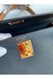 Hermes Kelly Sellier 28 Bicolor Bag in Black and Gold Epsom Calfskin Replica