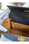 Hermes Kelly Sellier 28 Bicolor Bag in Black and Gold Epsom Calfskin Replica