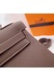Hermes Kelly Shoulder Bag Original TOGO Leather KY3255 gray Replica