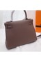 Hermes Kelly Shoulder Bag Original TOGO Leather KY3255 gray Replica