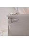 Hermes Kelly Shoulder Bag Original TOGO Leather KY3255 Pearl grey Replica