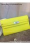 Hermes Kelly Wallet Epsom Leather H009 Yellow Replica