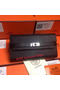 Hermes Kelly Wallet Togo Leather Bi-Fold Purse HA708W Black Replica