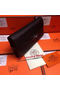 Hermes Kelly Wallet Togo Leather Bi-Fold Purse HA708W Black Replica