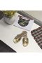 Hermes lady leather Slipper HO809HMJ gold Replica
