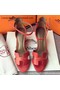 Hermes Leather 70mm Sandal H0741 Red Replica