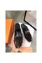 Hermes Leather Slipper HO782LD Black Replica