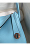 Hermes Lindy 26 Handmade Bag In Blue Atoll Clemence Leather Replica