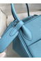 Hermes Lindy 26 Handmade Bag In Blue Atoll Clemence Leather Replica