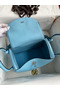Hermes Lindy 26 Handmade Bag In Blue Atoll Clemence Leather Replica