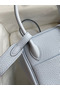 Hermes Lindy 26 Handmade Bag In Blue Brume Clemence Leather Replica