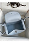 Hermes Lindy 26 Handmade Bag In Blue Brume Clemence Leather Replica