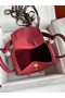 Hermes Lindy 26 Handmade Bag In Ruby Clemence Leather Replica