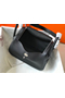 Hermes Lindy 26cm Bag In Black Clemence Leather Replica
