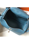 Hermes Lindy 26cm Bag In Blue Jean Clemence Leather PHW Replica