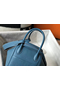 Hermes Lindy 26cm Bag In Blue Jean Clemence Leather PHW Replica