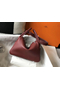 Hermes Lindy 26cm Bag In Bordeaux Clemence Leather PHW Replica