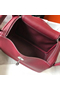 Hermes Lindy 26cm Bag In Bordeaux Clemence Leather PHW Replica