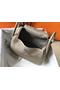 Hermes Lindy 26cm Bag In Gris Tourterelle Clemence Leather PHW Replica