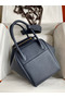 Hermes Lindy 30 Handmade Bag In Blue Nuit Clemence Leather Replica