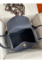 Hermes Lindy 30 Handmade Bag In Blue Nuit Clemence Leather Replica