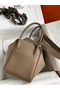 Hermes Lindy 30 Handmade Bag In Taupe Swift Calfskin Replica