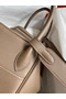 Hermes Lindy 30 Handmade Bag In Taupe Swift Calfskin Replica