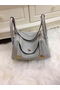 Hermes Lindy 30CM Grey Leather Shoulder Bag HLD30 Gold Replica