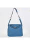 Hermes Lindy 30CM Havanne Handbags 1057 Blue Leather Silver Hardware Handbags Replica