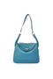 Hermes Lindy 30CM Havanne Handbags 1057 Mid Blue Leather Silver Hardware Replica