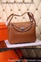 Hermes Lindy 30CM Leather Shoulder Bag H0881 Wheat Replica