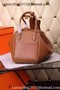 Hermes Lindy 30CM Leather Shoulder Bag H0881 Wheat Replica